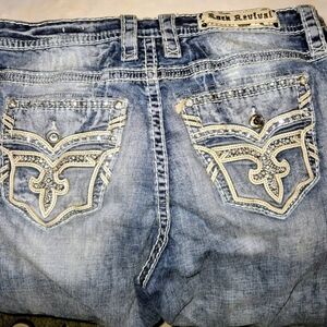 Rock Revival Light Blue Straight Leg Jeans